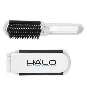 Kwik-Fix Folding Brush With Mirror
