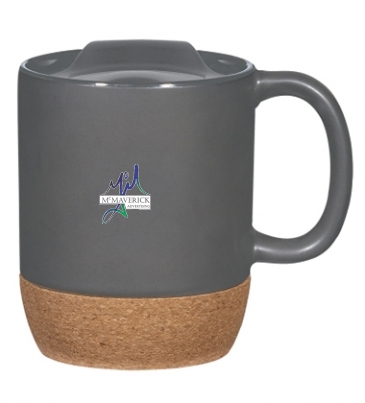 14 Oz. Cork Base Ceramic Mug
