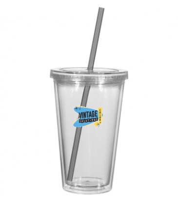 16 Oz. Double Wall Acrylic Tumbler With Insert