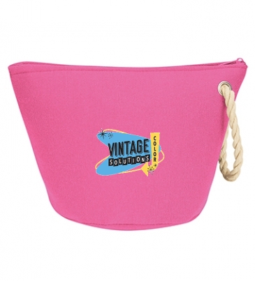 Cosmetic Bag With Rope Strap