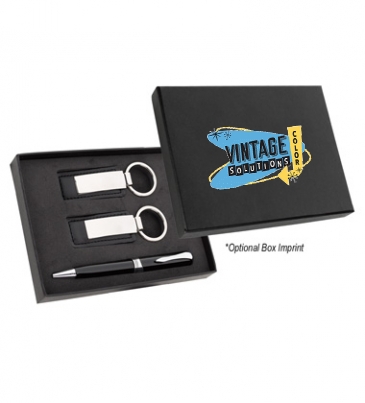 Baldwin Stylus Pen And Leatherette Key Tag Box Set