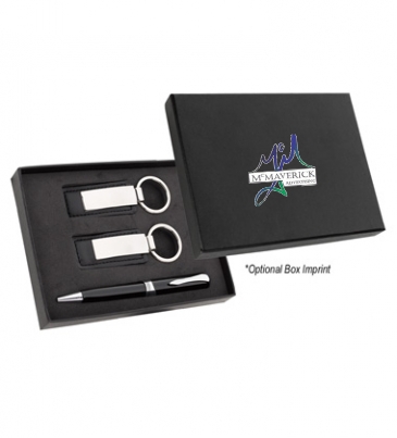 Baldwin Stylus Pen And Leatherette Key Tag Box Set