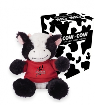 6" Cuddly Cow With Custom Box