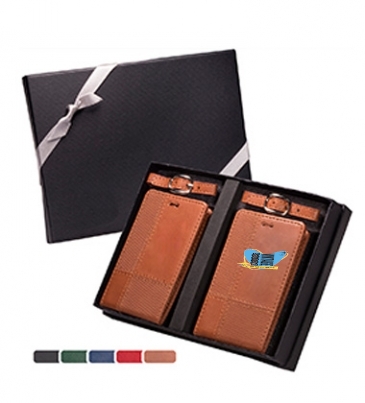 Tuscany™ Duo-Textured Luggage Tags Gift Set