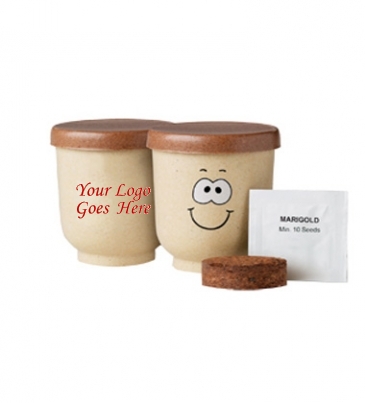 Goofy Group™ Grow Pot Eco-Planter with Marigold Seeds