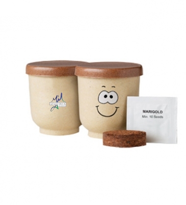 Goofy Group™ Grow Pot Eco-Planter with Marigold Seeds