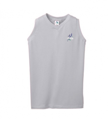 Ladies Sleeveless V-Neck Poly/Cotton Jersey