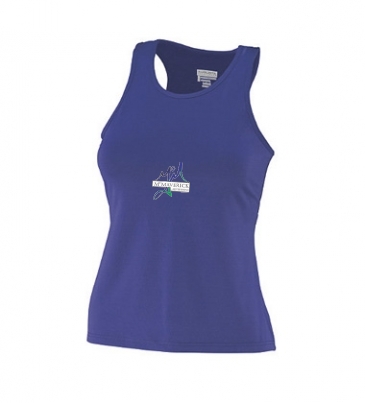 Girls Poly/Spandex Solid Racerback Tank
