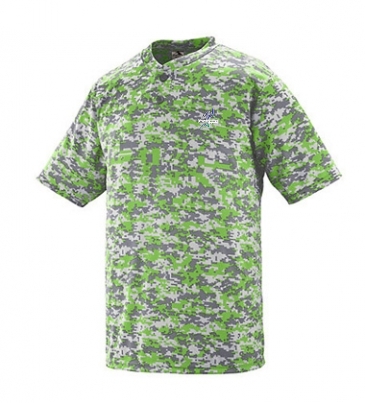 Youth Digi Camo Wicking Two-Button Jersey