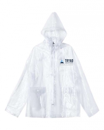 Augusta Sportswear Men's Clear Hooded Rain Jacket