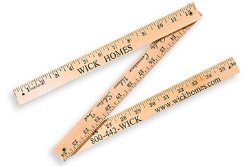 Folding Yardsticks - Natural Finish
