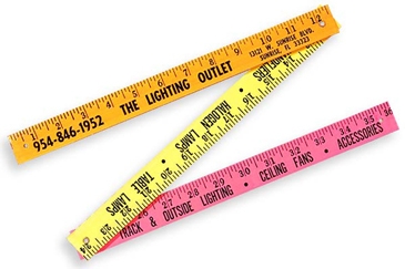 Folding Yardsticks - Fluorescent Finish