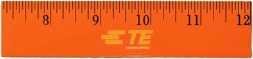 12" Fluorescent Wood Ruler - English Scale