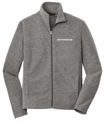 Port Authority® Heather Microfleece Full-Zip Jacket