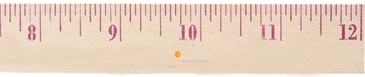 12" Natural Finish Wood Ruler
