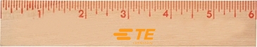 6" Natural Finish Flat Wood Ruler