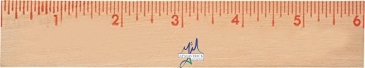 6" Natural Finish Flat Wood Ruler