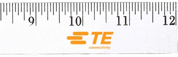 12" Enamel Wood Ruler - English Scale