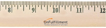 12" Natural Finish Wood Ruler - English Scale