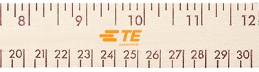12" Natural Finish Wood Ruler - English & Metric Scale