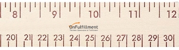 12" Natural Finish Wood Ruler - English & Metric Scale