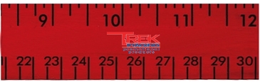 12" Enamel Wood Ruler - English & Metric Scale