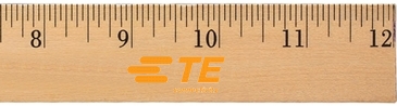 12" Clear Lacquer Wood Ruler - English Scale