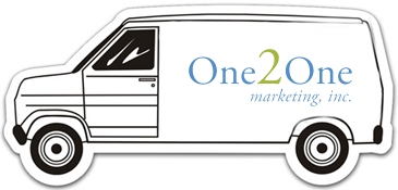 Full Color Digital Stock Shaped Magnets - Van