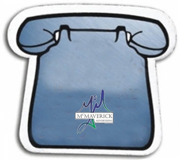 Full Color Digital Stock Shaped Magnets - Phone