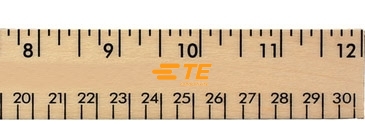 12" Clear Lacquer Wood Ruler - English & Metric Scale