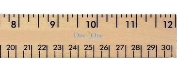 12" Clear Lacquer Wood Ruler - English & Metric Scale