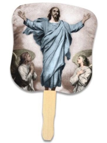 Stock Design Hand Fan - Resurrection Of Jesus