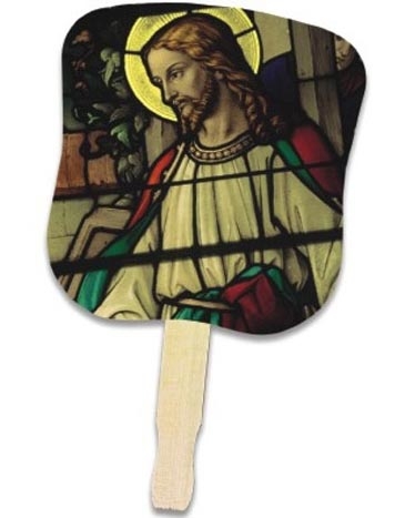 Stock Design Hand Fan - Jesus