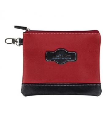 Two Tone Zipper Valuables Pouch