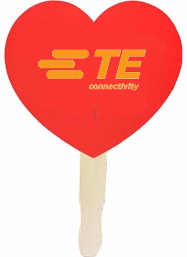 Heart Shaped Hand Fan