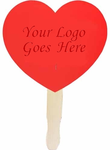 Heart Shaped Hand Fan