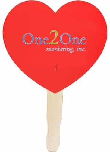 Heart Shaped Hand Fan