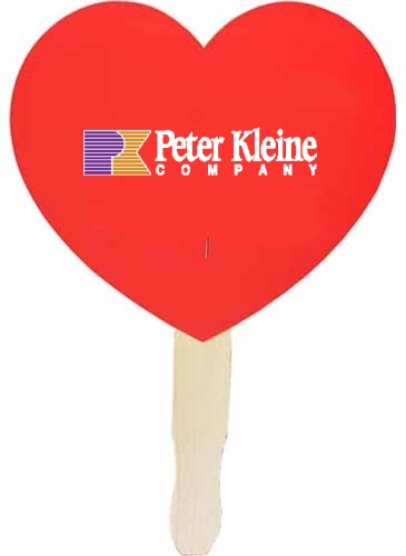 Heart Shaped Hand Fan