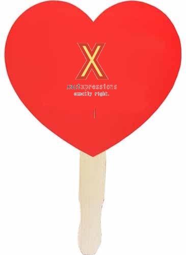 Heart Shaped Hand Fan