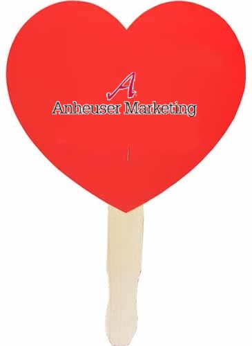 Heart Shaped Hand Fan