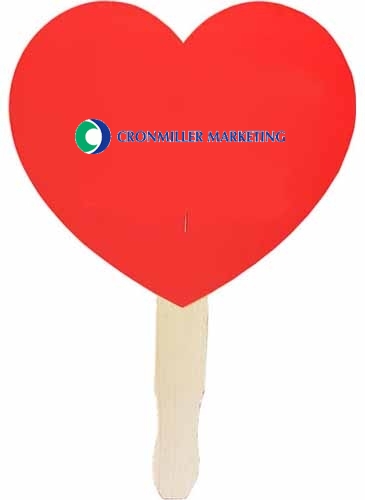 Heart Shaped Hand Fan