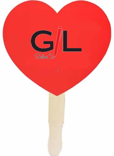 Heart Shaped Hand Fan