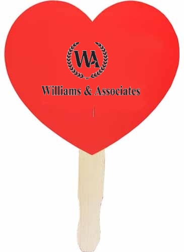 Heart Shaped Hand Fan