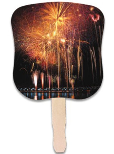 Stock Design Hand Fan - Fireworks