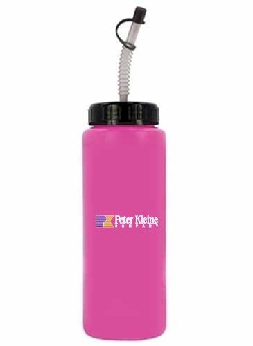 32 oz. Sports Bottle with Flexible Straw