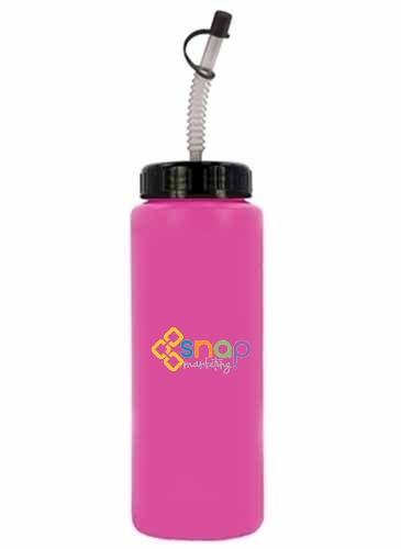 32 oz. Sports Bottle with Flexible Straw