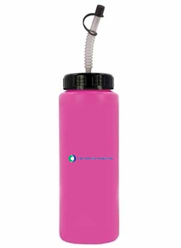 32 oz. Sports Bottle with Flexible Straw