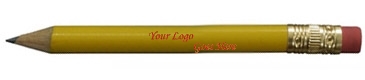 Round Golf Pencil with Erasers