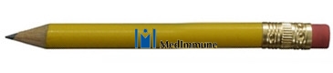 Round Golf Pencil with Erasers