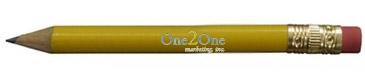 Round Golf Pencil with Erasers